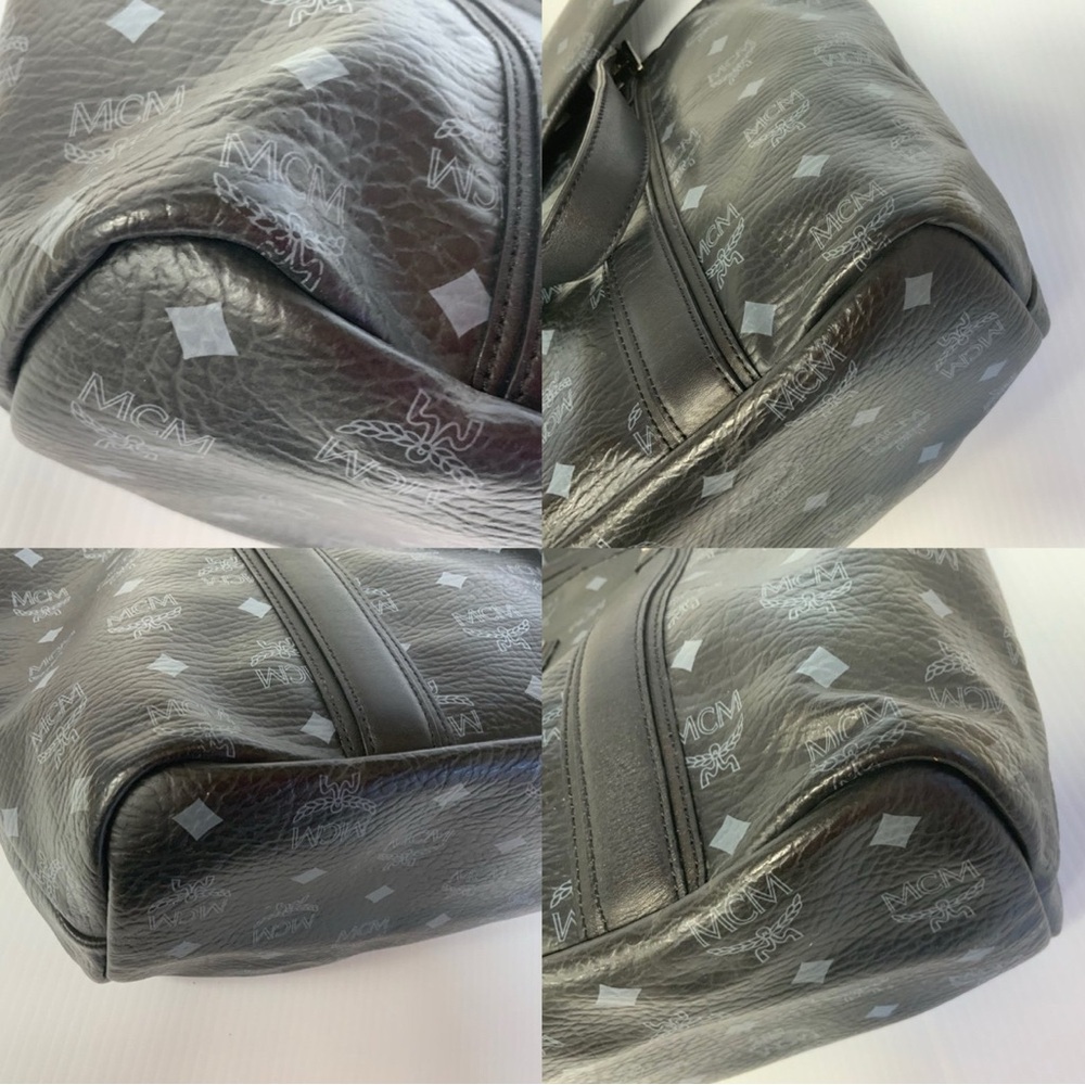 MCM Black and Gray Tote with Pouch - Picture 8 of 12